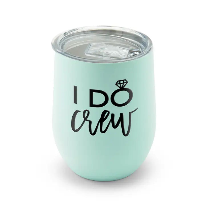 Personalized 12 oz. Stemless Tumbler - I Do Crew