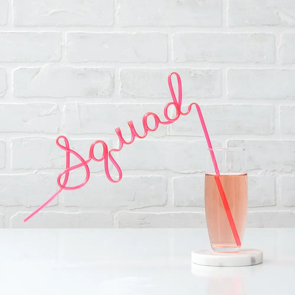 Squad Bachelorette Party Straw