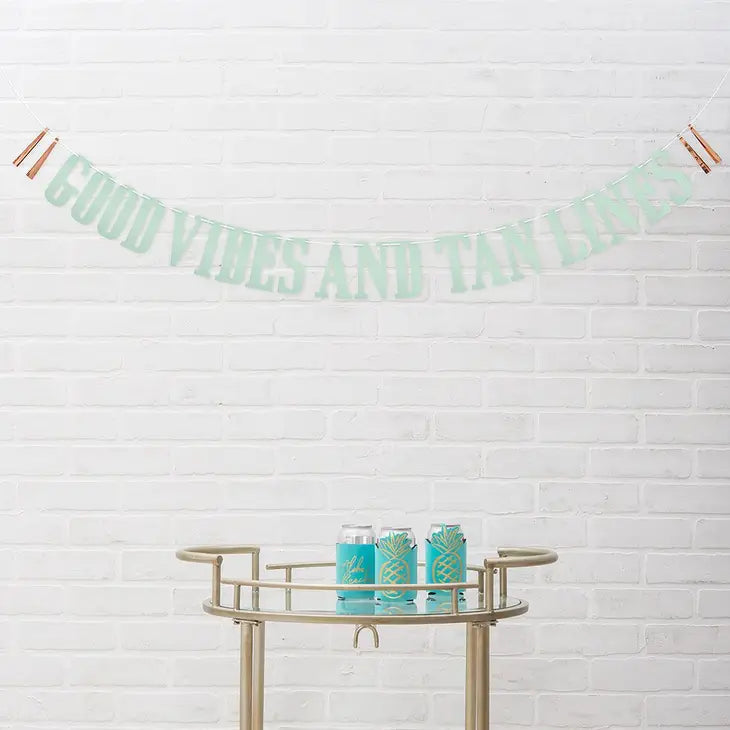 Good Vibes And Tan Lines Bachelorette Party Banner
