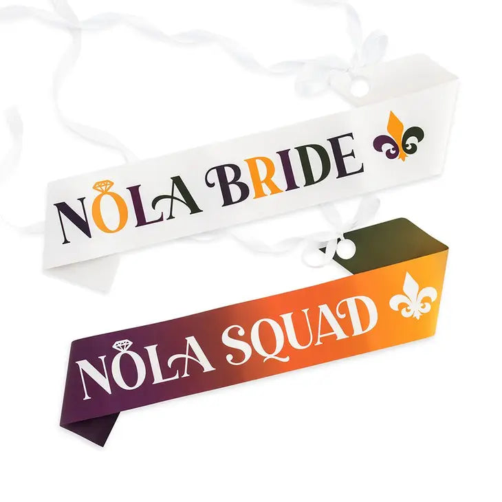 New Orleans Paper Bachelorette Party Sash