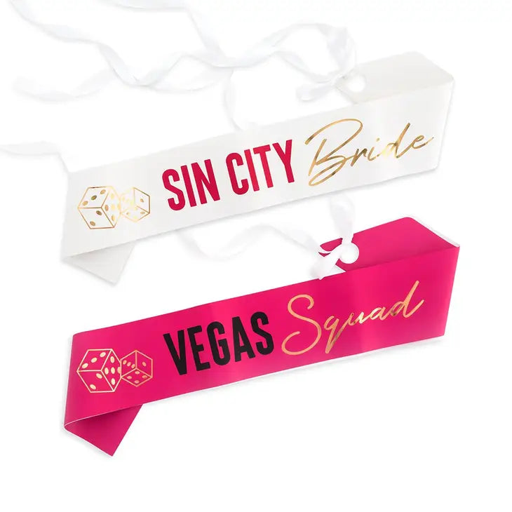 Vegas Paper Bachelorette Party Sash
