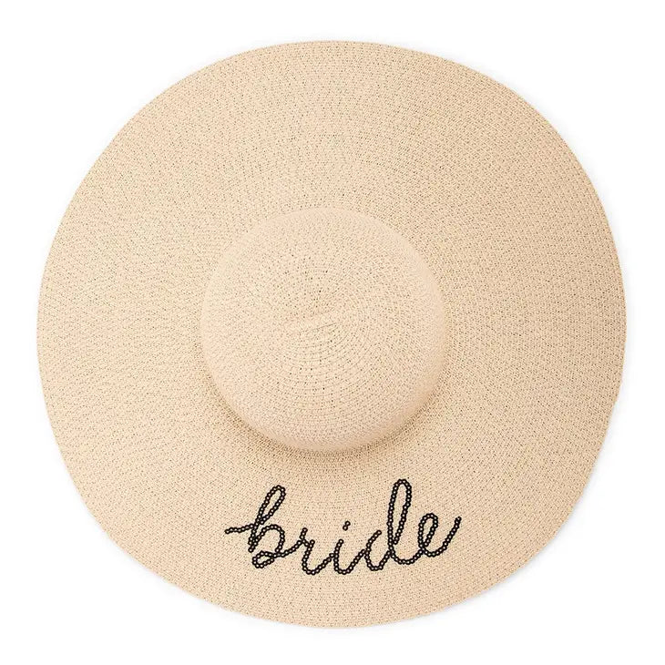 Bride Floppy Straw Sun Hat