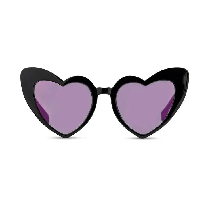 Black Heart Eyes Bachelorette Party Sunglasses