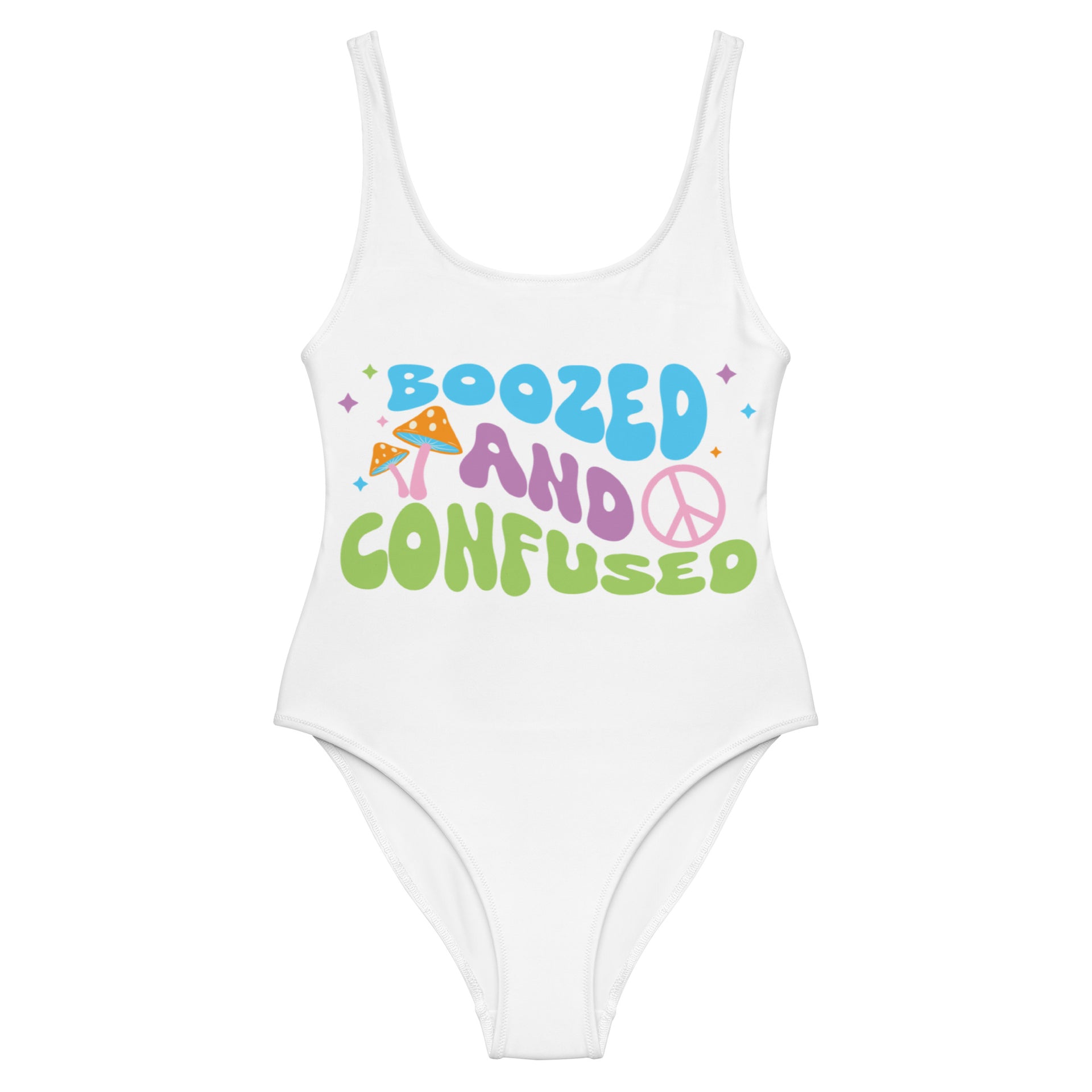 Boozed And Confused One-Piece Swimsuit